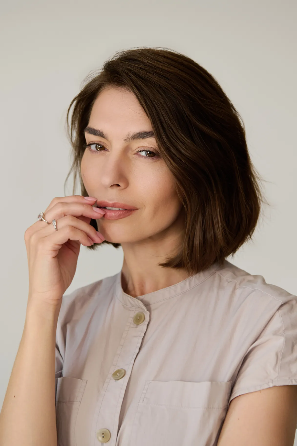 Woman with refreshed, natural-looking features after injectables