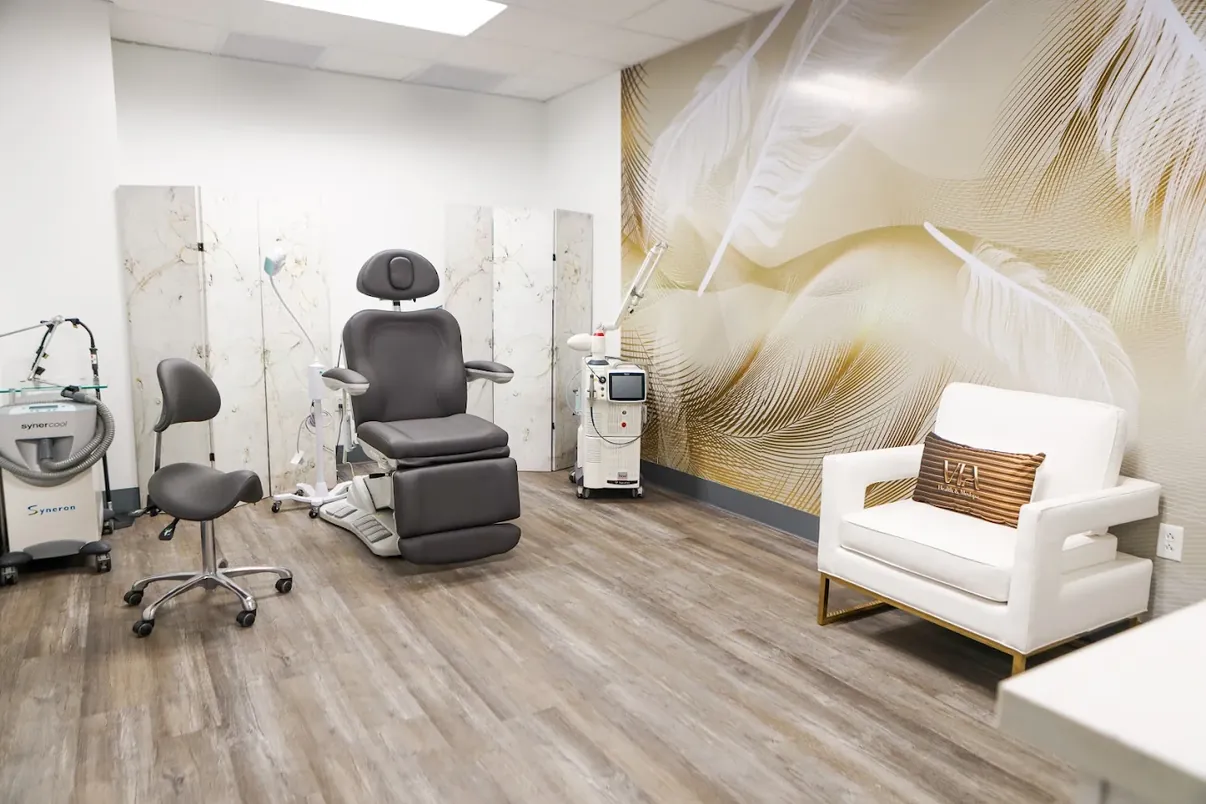 VIA treatment room with advanced laser and RF devices
